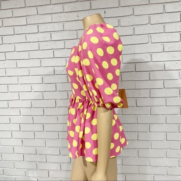 Stine Goya Irene Polka Dot Puff Sleeve Blouse - Picture 5 of 13